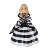 Barbie 65th Anniversary Blue Sapphire Barbie Porcelain and Fabric Hallmark Keepsake Ornament
