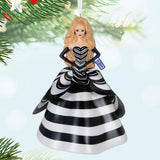 Barbie 65th Anniversary Blue Sapphire Barbie Porcelain and Fabric Hallmark Keepsake Ornament