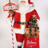 Karen Didion Christmas Lighted North Pole Santa