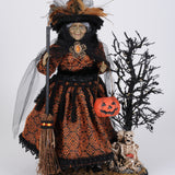 Karen Didion Halloween Lighted Haunted Trail Witch on Base