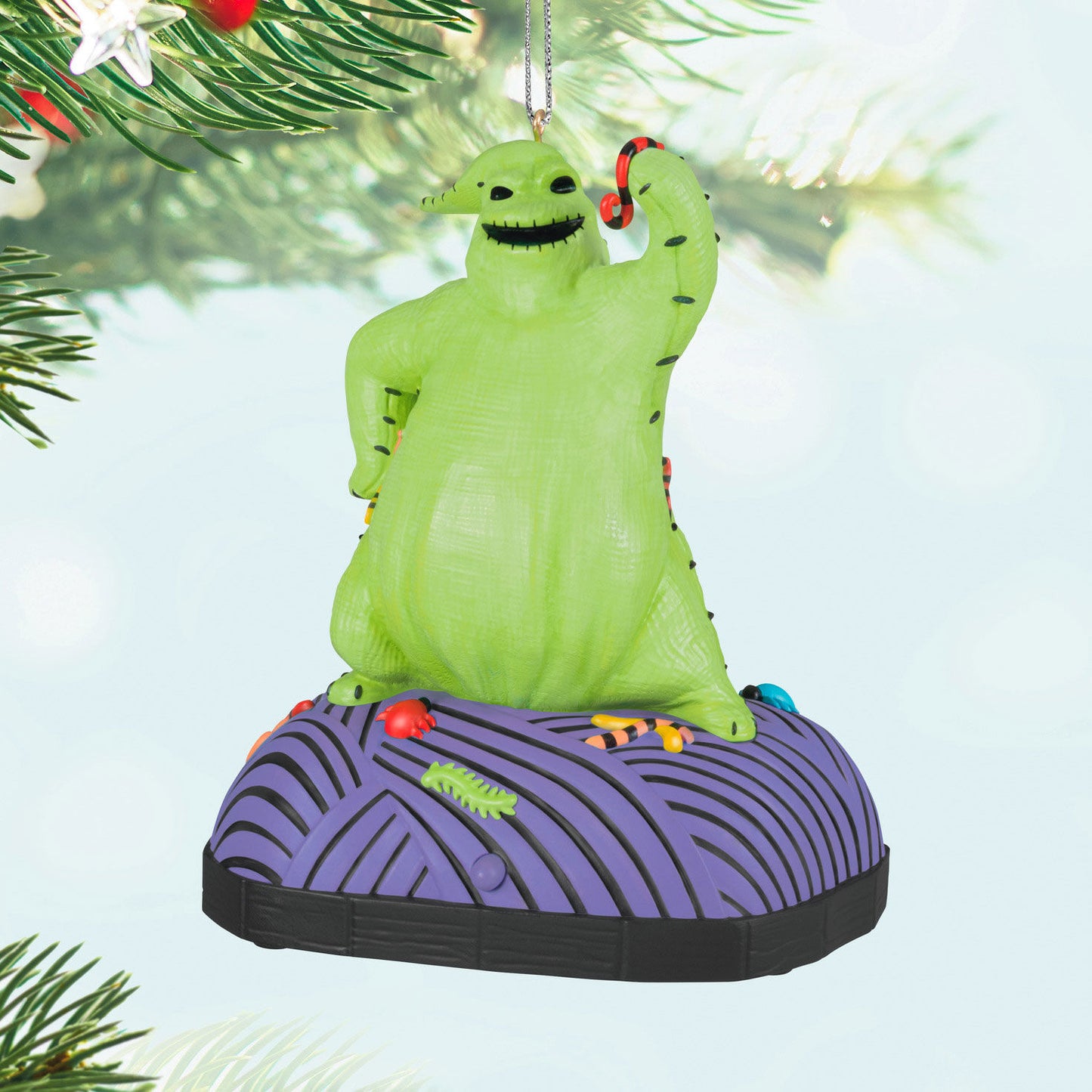 Disney Tim Burton's The Nightmare Before Christmas Oogie Boogie Hallmark Keepsake Ornament With Sound and Motion