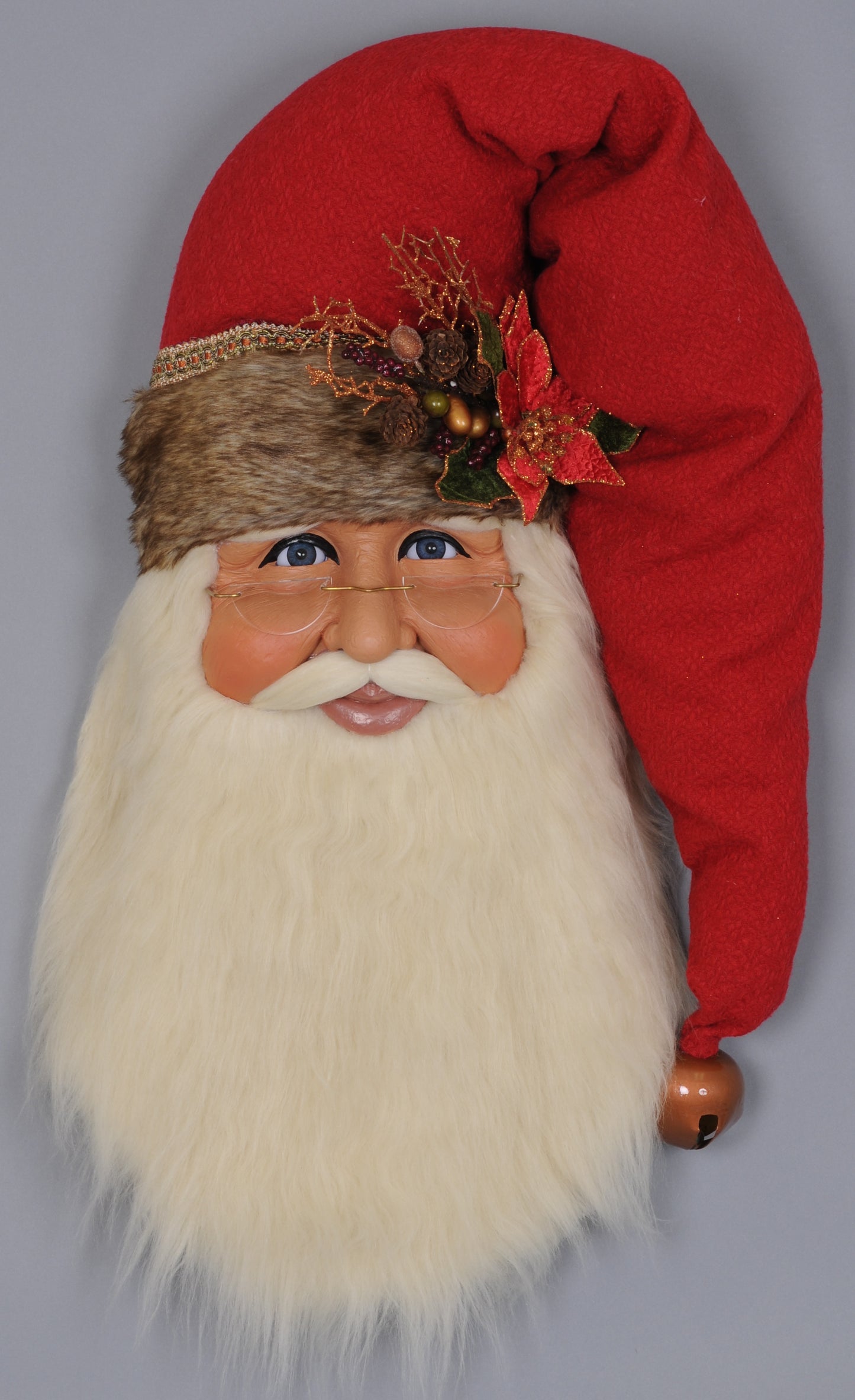 Karen Didion Christmas Woodland Santa Head