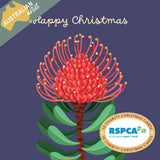 RSPCA Christmas Flowers Charity Boxed Christmas Cards