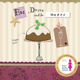 Breast Cancer Network Australia Eat, Drink and be Merry Charity Boxed Christmas Cards