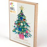 Children's Cancer Foundation Jolly Tree Charity Boxed Christmas Cards