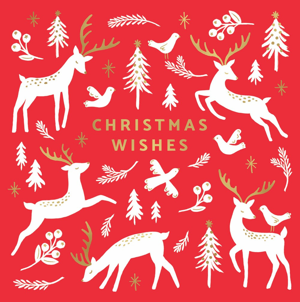 Redkite Reindeer Frolics Charity Boxed Christmas Cards