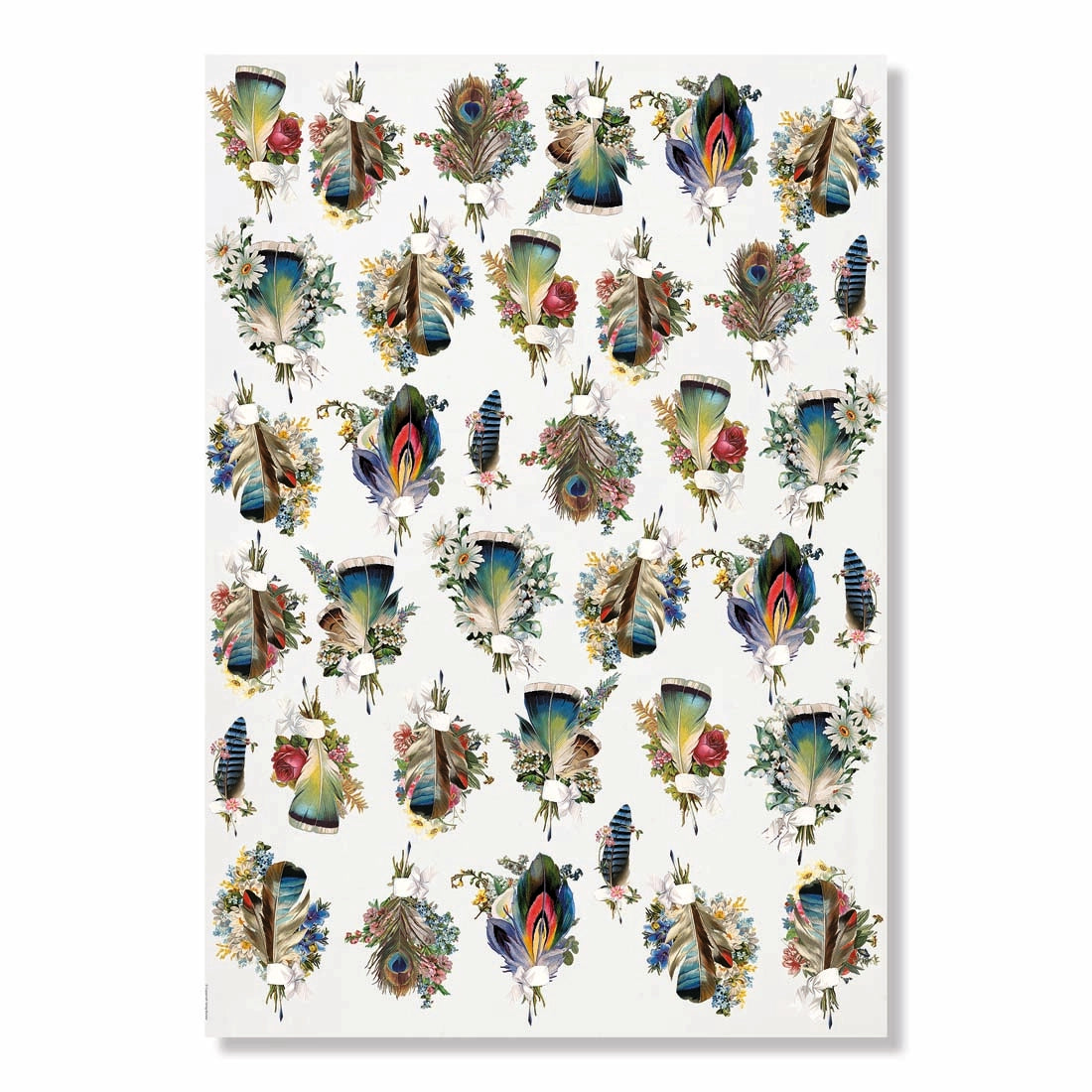 Barbara Behr Birds and Flowers Wrapping Paper Book