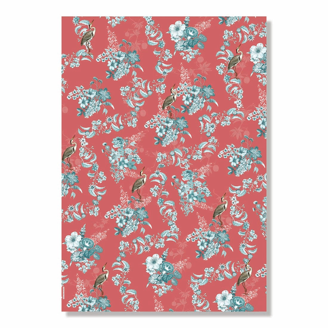 Toile de Jouy Floral Wrapping Paper Book