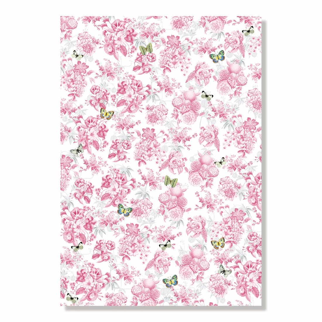 Toile de Jouy Floral Wrapping Paper Book