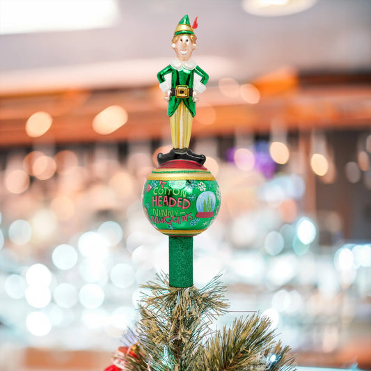 Christopher Radko Merry Muggins Glass Tree Topper