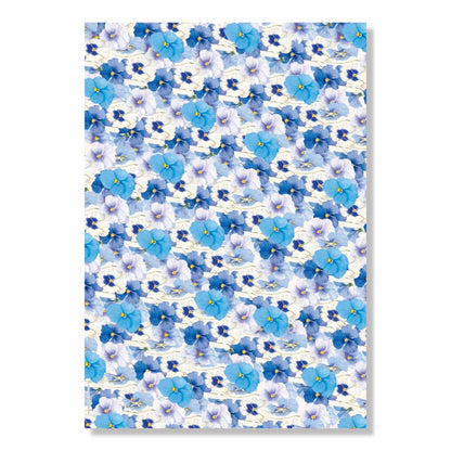 Garden Flowers Floral Wrapping Paper Book