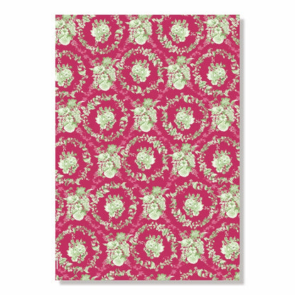 Toile de Jouy Floral Wrapping Paper Book