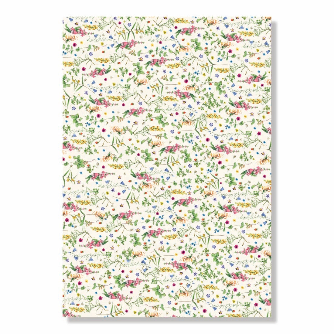 Garden Flowers Floral Wrapping Paper Book