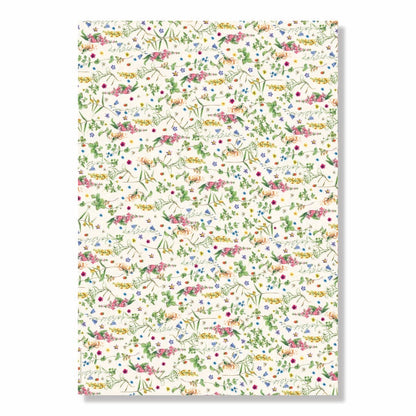 Garden Flowers Floral Wrapping Paper Book