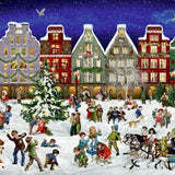 Winter Evening in the Town Advent Calendar Jigsaw Puzzle