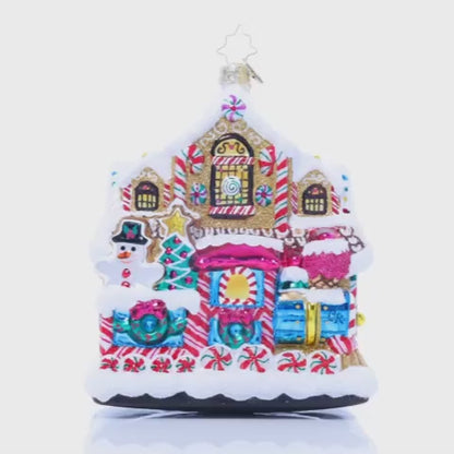 Christopher Radko Sweet Tooth Station Glass Christmas Ornament