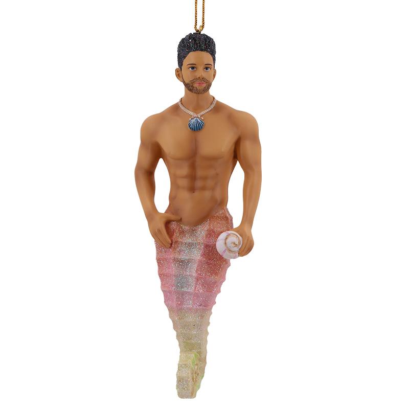 December Diamonds Sea Horse Merman Ornament