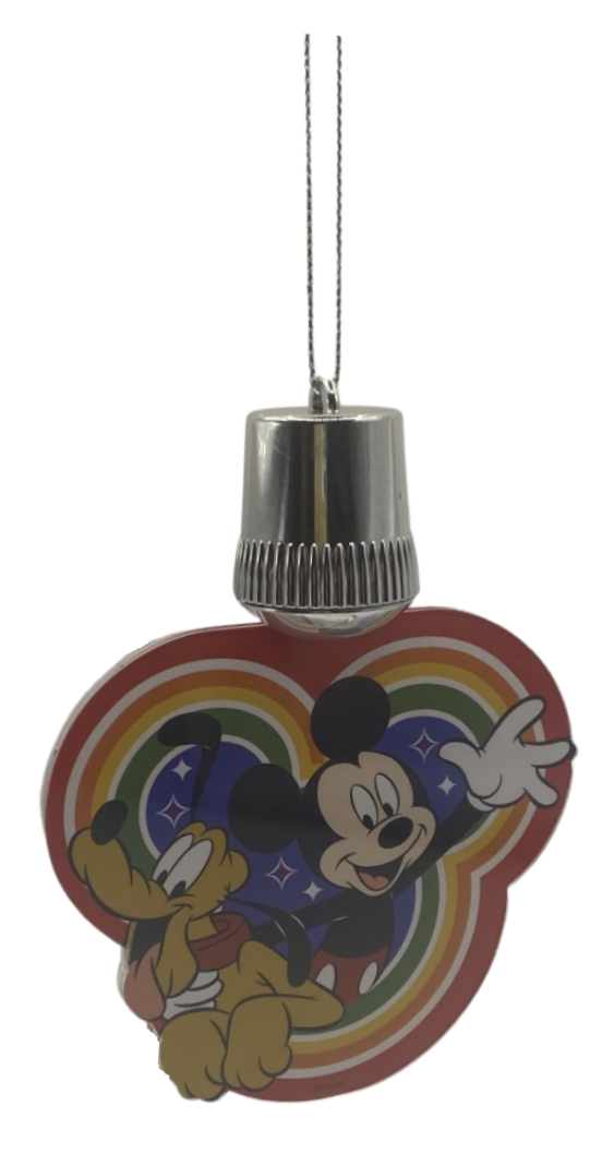 Hallmark Disney Mickey Mouse & Pluto Light-Up Christmas Ornament